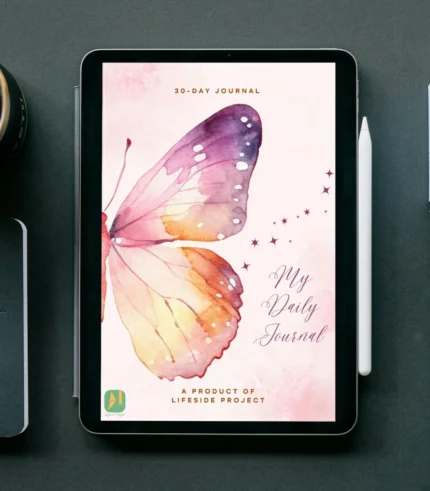 Dahlia Series: 30-Day Minimalist Digital Journal for iPad Pro 10.9" & iPad Pro 11"