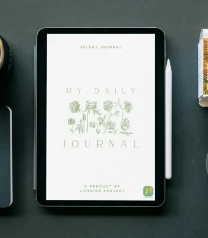 Peony Series: 30-Day Minimalist Digital Journal for iPad Pro 10.9" & iPad Pro 11"